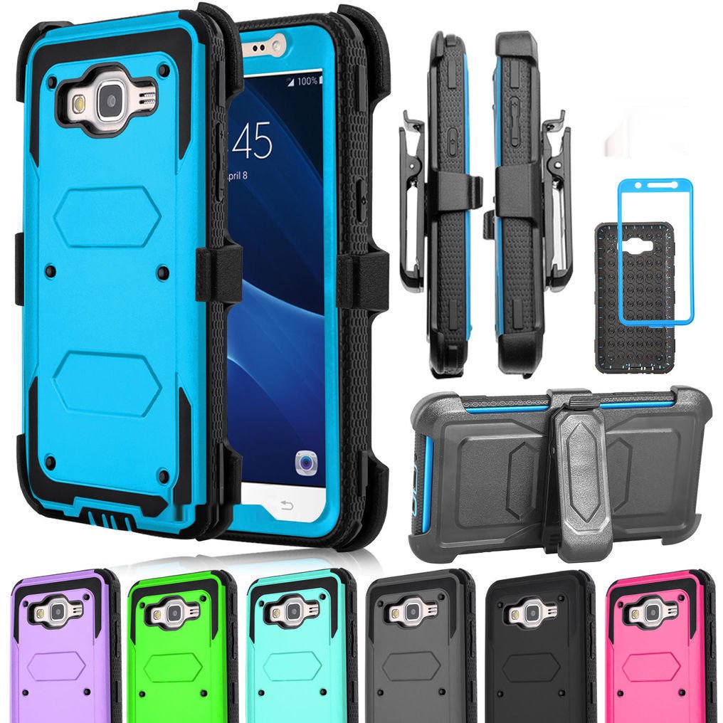 For Samsung Galaxy On5 Hard Box Phone Case Cover + Belt Clip Holster ...