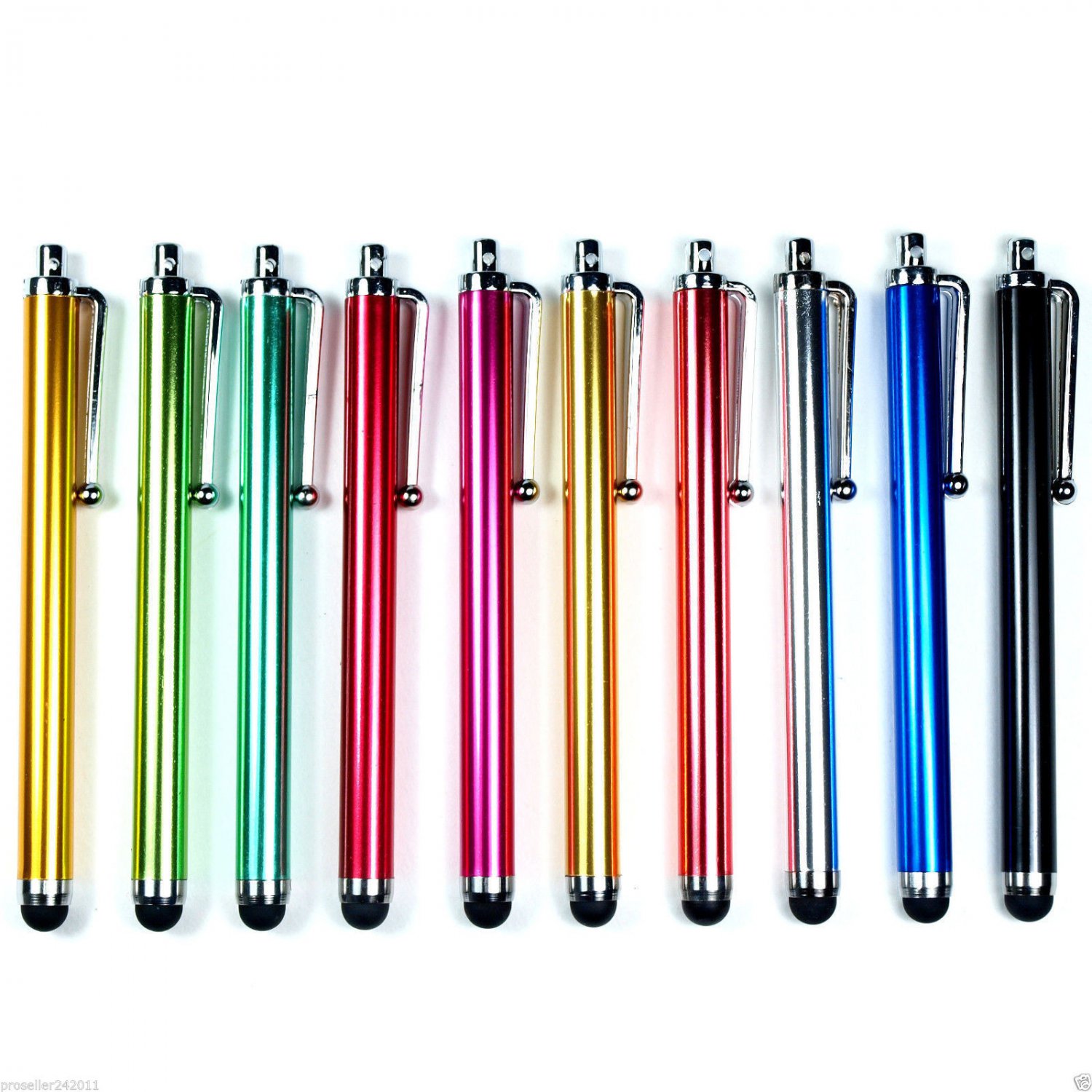 10 Colorful Long Stylus Pen Universal Capacitive Touch Screen Pens