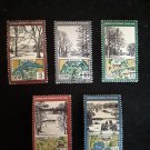 5 postage stamps of DDR