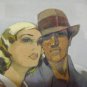 Drawing acrilic on paper original - Rodolfo Claro .Argentine Painter