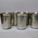 5 Small old vases of russian silver