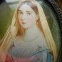 Antique Hand painted on ivory with frame  signed Li&Atilde;&copy;