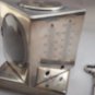 rare silver table clock G. Keller - Paris