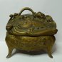 antique Art nouveau composition metal Jewelry box