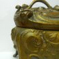 antique Art nouveau composition metal Jewelry box