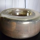 vintage art Glass center ashtray mirrored signed MB 4574-265