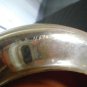 vintage art Glass center ashtray mirrored signed MB 4574-265