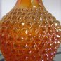 vintage  Carnival Bottle  glass orange