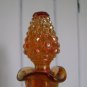 vintage  Carnival Bottle  glass orange