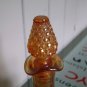 vintage  Carnival Bottle  glass orange