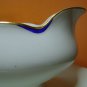 Richard Ginori - old Porcelain Sauce boat - white and cobalt blue