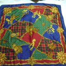 vintage shawl - Big scarf  With horse mounts