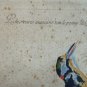 antique colored etching Italian -pichio  -18th century