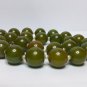 vintage Bakelite necklace .  green marble