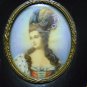 Antique Hand painted on celluloid with frame  signed