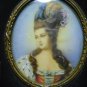 Antique Hand painted on celluloid with frame  signed