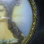 Antique Hand painted on celluloid with frame  signed