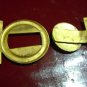 vintage metal belt Buckle Navy Argentine Army uniform shield