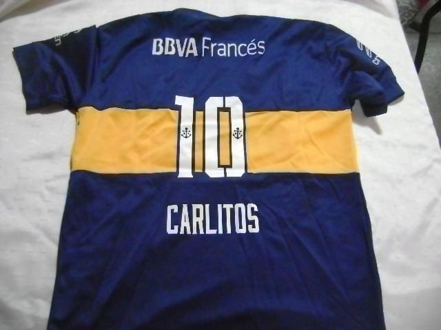 Fantasy old  Jersey t-shirt Boca juniors 10 Carlitos ( Tevez )  Argentina