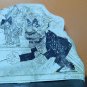 vintage ink drawing caricature Einstein .by Raul Perrone