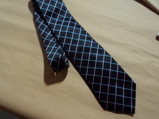 vintage s  blue  tie YVES SAINT LAURENT . pure silk