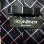 vintage s  blue  tie YVES SAINT LAURENT . pure silk