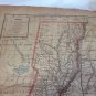 Map of Santa Fe province. Argentina Peuser Year 1940 approx