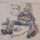 vintage pencil  drawing anonymous