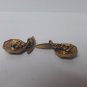 vintage old golden  cufflinks