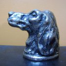 old Metal dog paperweight