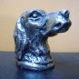old Metal dog paperweight