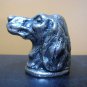 old Metal dog paperweight