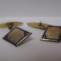 vintage enamel cufflinks