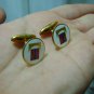vintage enamel Sporrong cufflinks