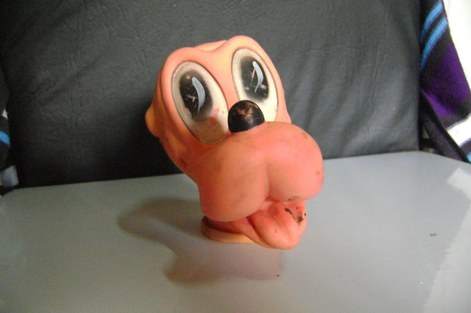 old Rubber puppet  pluto Disney collections
