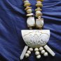 old native choker necklace bone