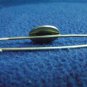 vintage metal Brooch with blue enamel . Crown and star