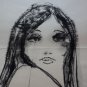 Drawing ink on paper women&Acirc;&uml;face . anonymous