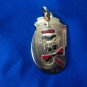vintage  art- Deco pendant - monkey with Black and red enamel