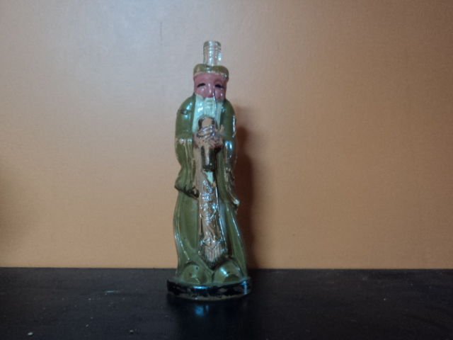 vintage Rare  glass Perfume bottle Figure Chinese