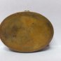 vintage old Miniature gold metal box - pillbox with mirror