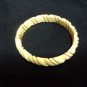 vintage Simil Ivory (resin o celluloide) and bronze Bracelet