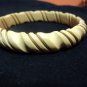vintage Simil Ivory (resin o celluloide) and bronze Bracelet