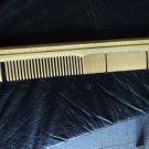 vintage comb, yellow enamelled