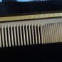 vintage comb, yellow enamelled