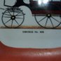 Vintage rare old porcelain dish - plate  old bus -verbano