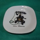 Vintage old porcelain dish - old telephone. ENTEL - Argentina 1892