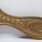 vintage old Miniature gold metal mirror