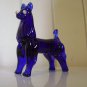 rara Blue dog  glass
