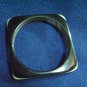 Vintage vintage 80s bracelets bangle plastic Black and White